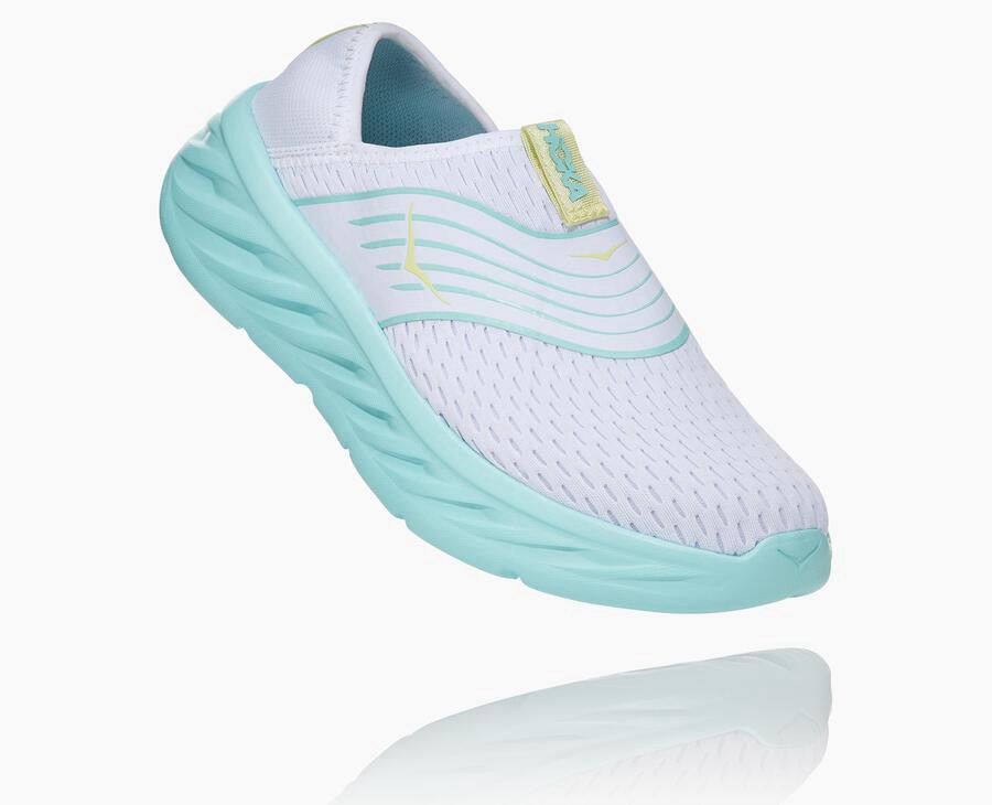 Sandalias Hoka One One Mujer Blancos/Azules - Ora Recovery - CWFT36895